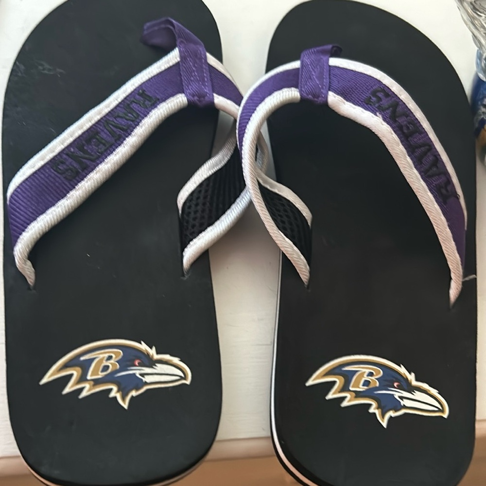 Baltimore Ravens Flip Flops